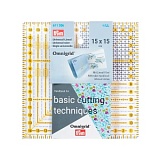 Серия "Omnigrid" - Универсальная линейка 15*15см, с угловой разметкой 45°, Prym, 611306