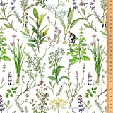 Ткань "Любимая трава", ширина 145см, 100% хлопок, Acufactum, 3523-816