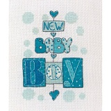 Купить недорого   Набор для вышивания Anchor "New Baby Boy" 11*8см, MEZ Венгрия, PCE753  в интернет магазине Фэмили хобби