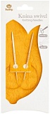 Спицы круговые укороченные с поворотным тросиком "Knina Swivel" 3,5мм/40см, бамбук, Tulip, KS-400350