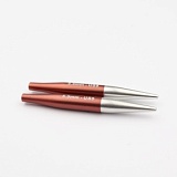Спицы съемные мини "Zing" 5,5мм/5см, алюминий, охра (коричневый), 2шт в упаковке, KnitPro, 47548