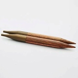 Спицы съемные "Ginger" 6мм/13см, ламинированная береза, коричневый, KnitPro, 31209