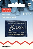 Термоаппликация, ярлык "Basic Original Style" 34*42мм, 100% полиэстер, синий, Prym, 925667