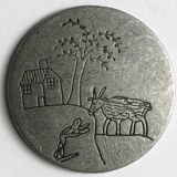 Пуговица, размер 20мм, металл, Dill, 300585/20-20