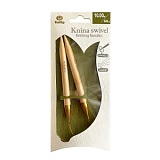 Спицы круговые с поворотным тросиком "Knina Swivel" 10мм/60см, бамбук, Tulip, KS-601000