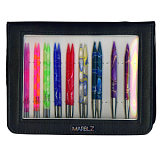 Набор "Deluxe Set Normal IC" съемных спиц "Marblz", длина 11,5см, 8 размеров, KnitPro, 71506